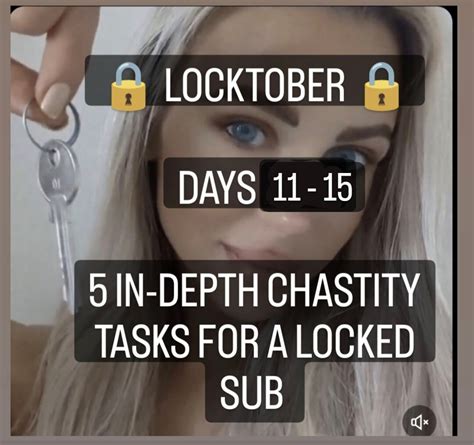 locktober challenge|Advice for first locktober : r/chastitytraining